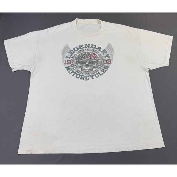 Rare Vintage Y2K Harley Davidson American Nigara New York Art Women 2XL Fit - Picture 2 of 13